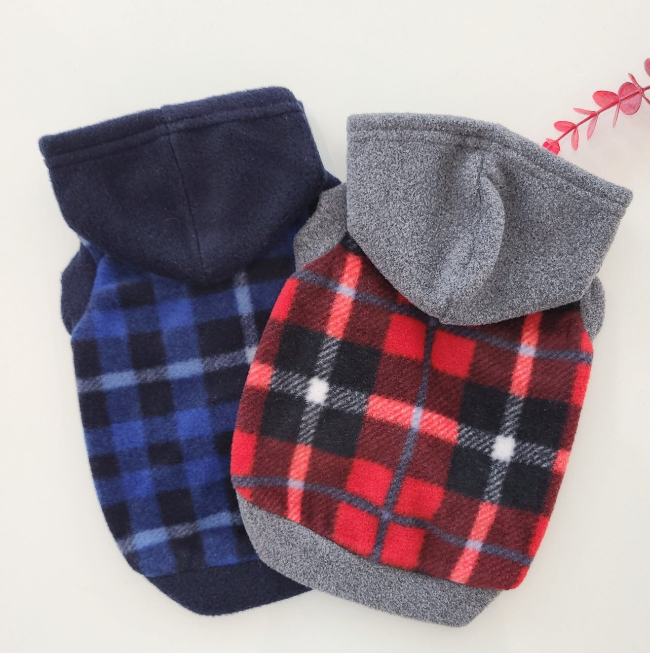 Tartan check hoodie