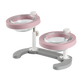 PAWKEMON Premium Adjustable Glass Pet Feeding Bowl